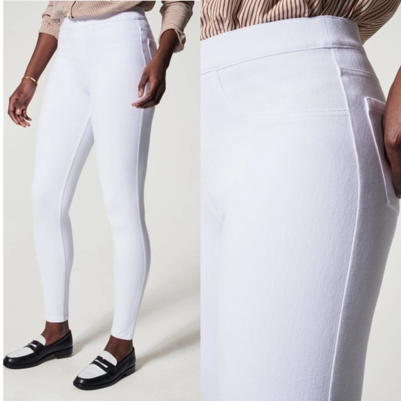 SPANX White Ankle-Length Sculpting Leggings - Size XSP - Picture 2 of 11